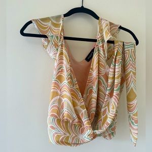 70s Wrap Top